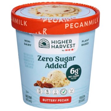 Higher Harvest by H-E-B Zero Sugar Added Buttery Pecan Non-Dairy Frozen Dessert