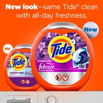 Tide Power PODS Febreze Odor Eliminator Spring & Renewal HE Laundry Detergent Pacs