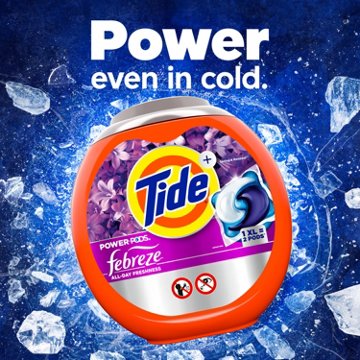 Tide Power PODS Febreze Odor Eliminator Spring & Renewal HE Laundry Detergent Pacs