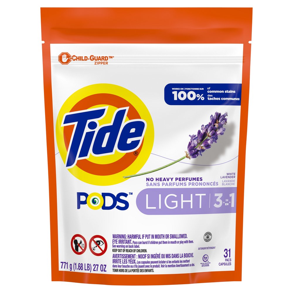 Tide PODS Light White Lavender HE Laundry Detergent Pacs Shop