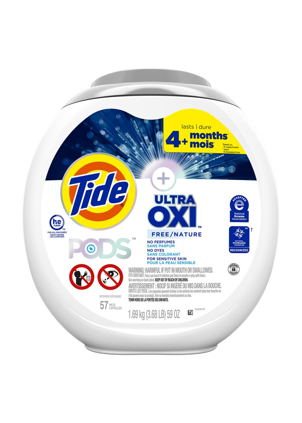 Tide PODS Ultra Oxi Free/Nature HE Laundry Detergent Pacs; image 1 of 7