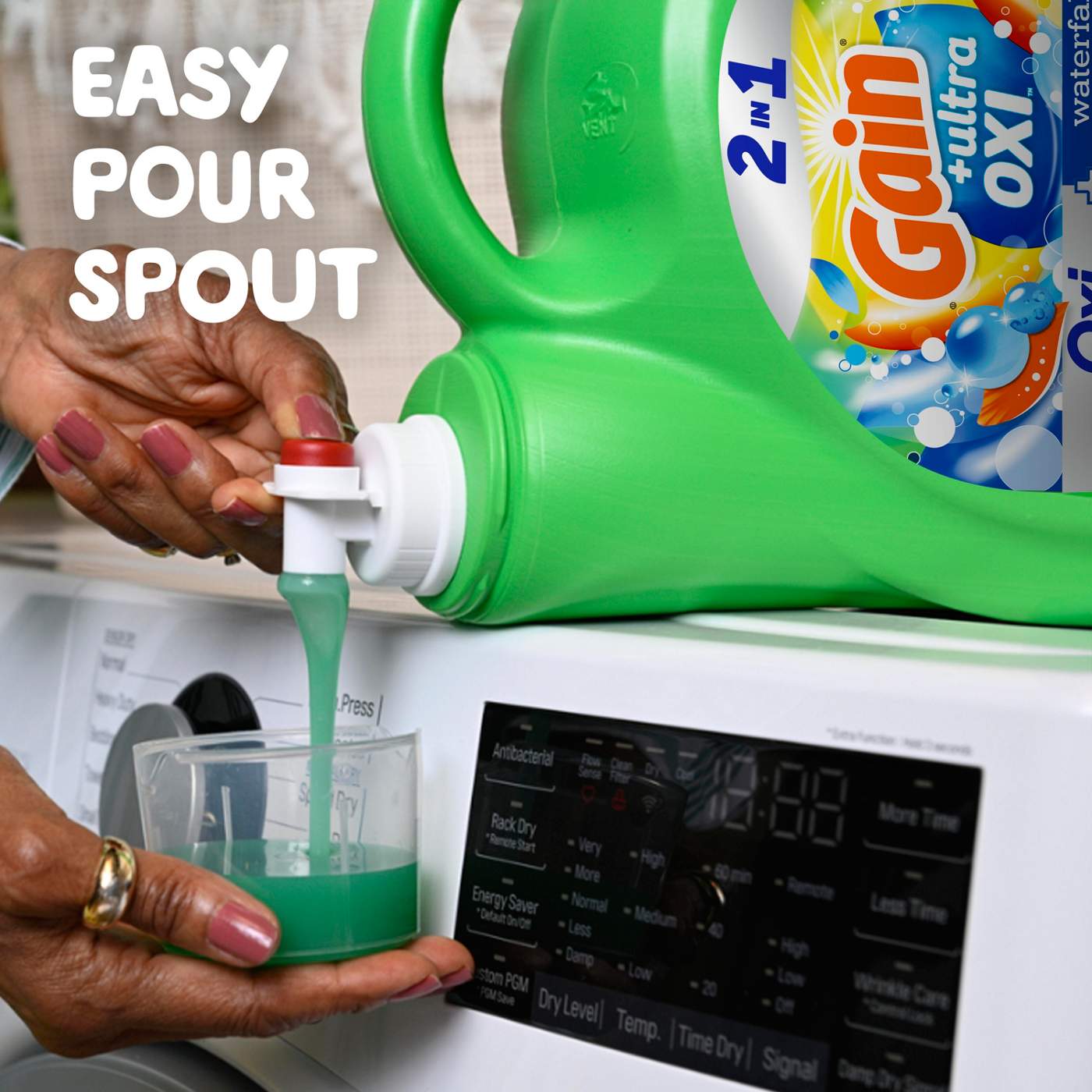 Gain Ultra Oxi Liquid Laundry Detergent, 100 Loads - Waterfall Delight Scent; image 9 of 14