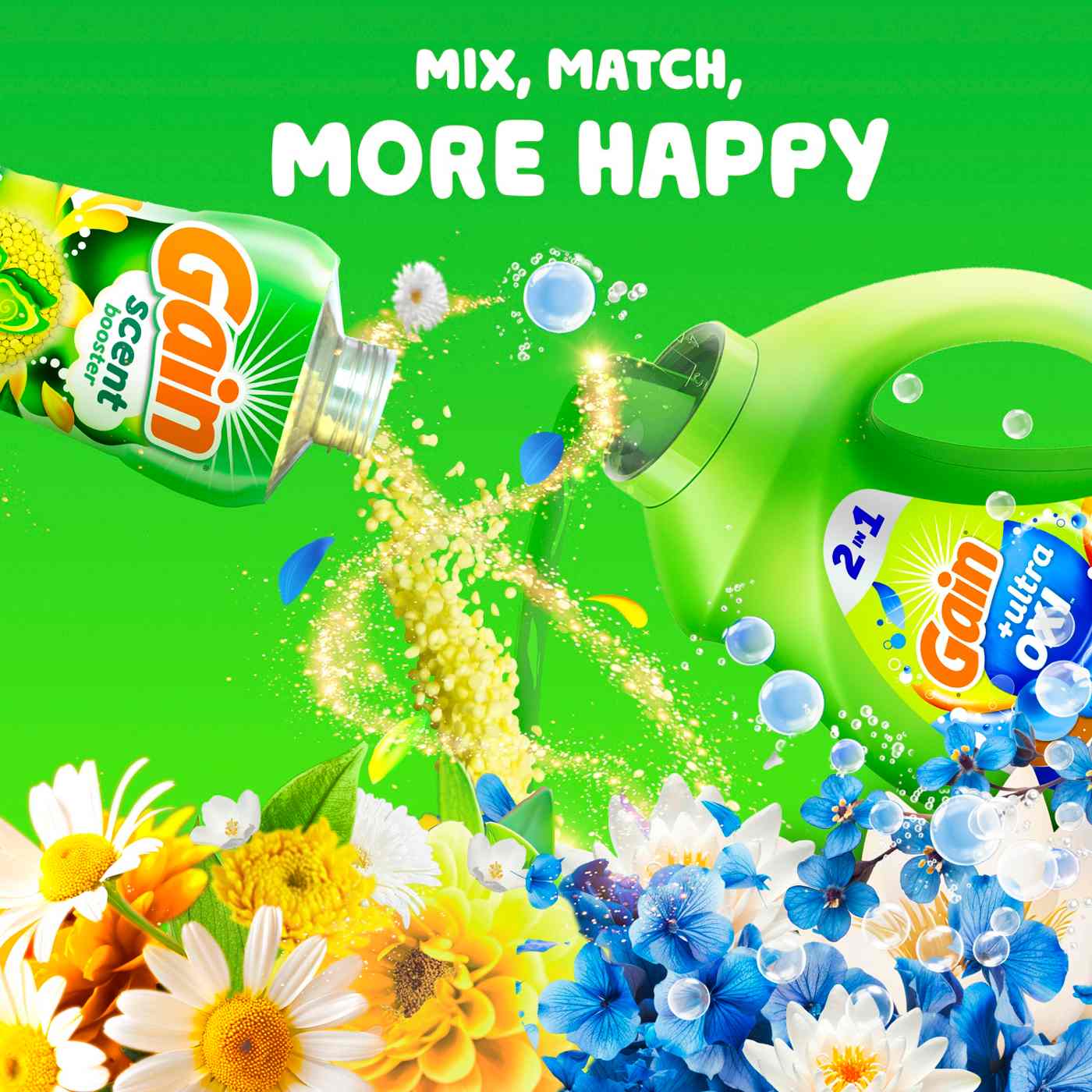 Gain Ultra Oxi Liquid Laundry Detergent, 100 Loads - Waterfall Delight Scent; image 11 of 14