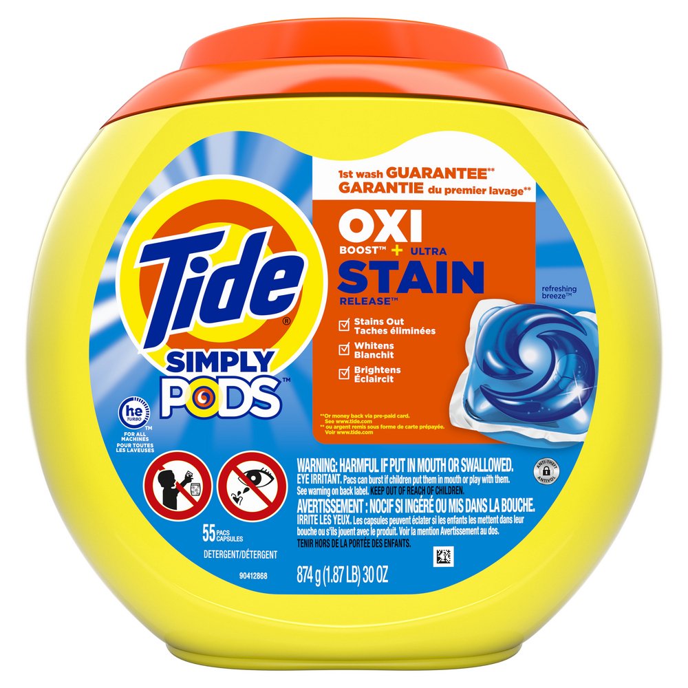 Tide Simply Clean PODS Oxi Boost Refreshing Breeze HE Laundry Detergent