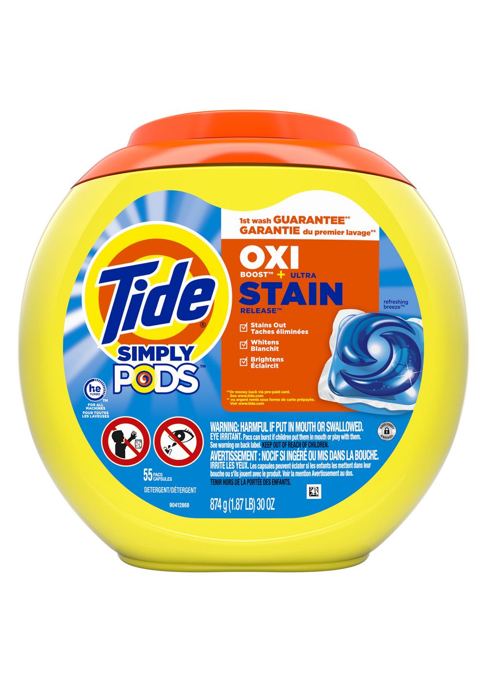 Tide Simply Clean PODS Oxi Boost Refreshing Breeze HE Laundry Detergent