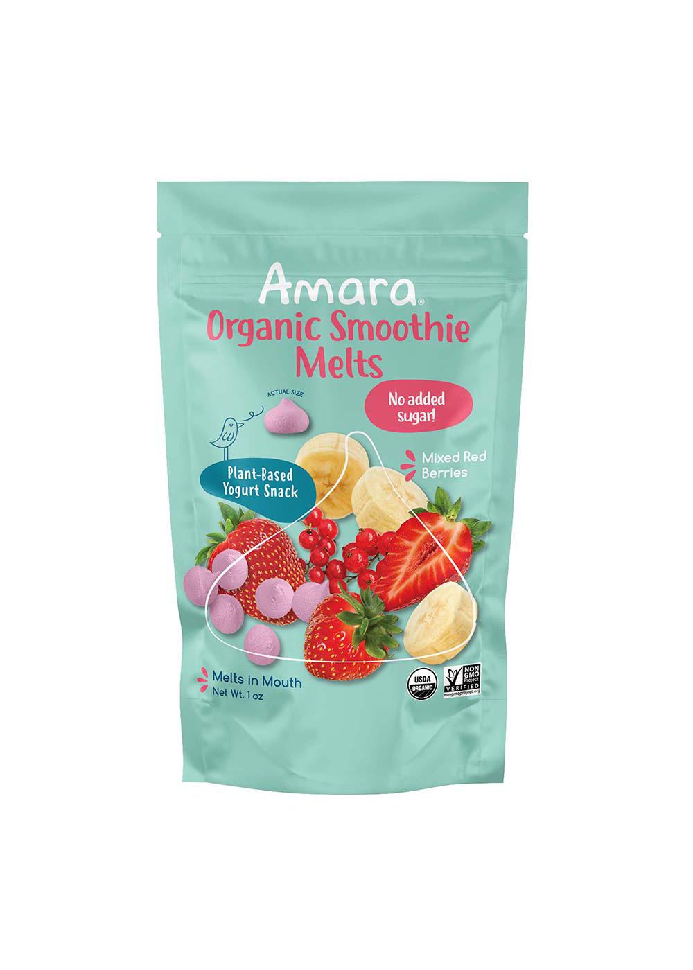 Amara Organic Smoothie Melts - Mixed Red Berries; image 1 of 2