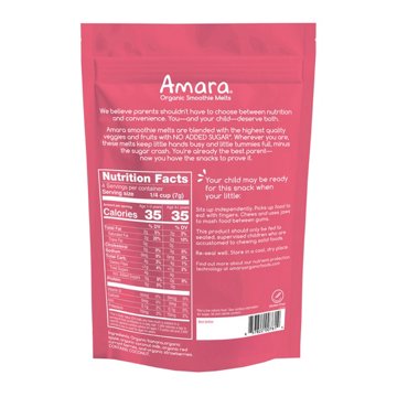 Amara Organic Smoothie Melts - Mixed Red Berries