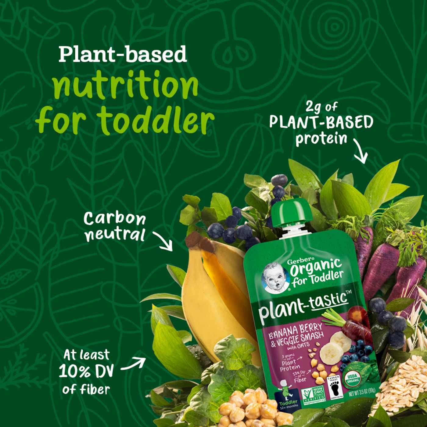 Gerber Organic for Toddler Plant-astic Pouches - Variety Pack; image 3 of 5