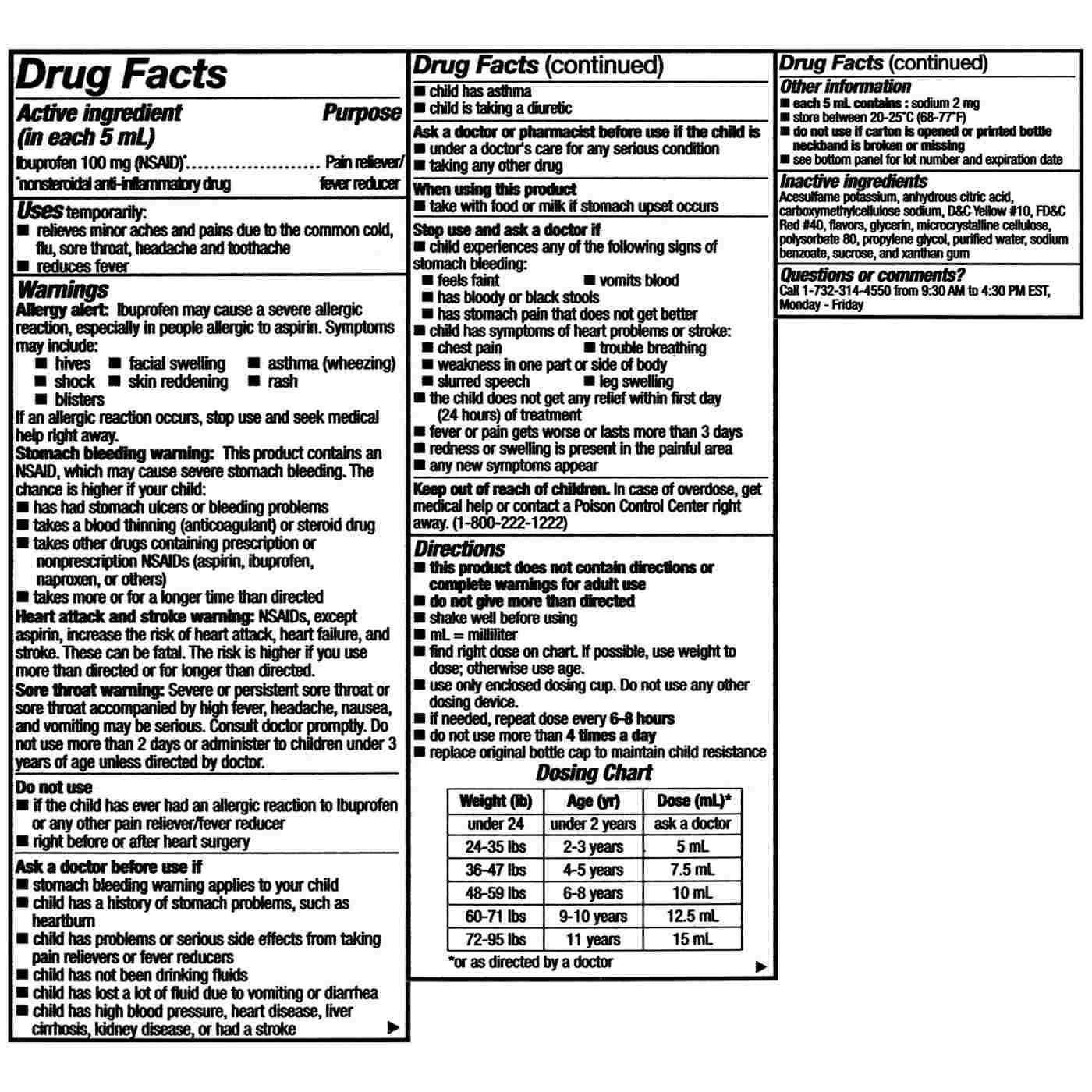 Pediacare Children's Ibuprofen - Original Berry; image 3 of 3