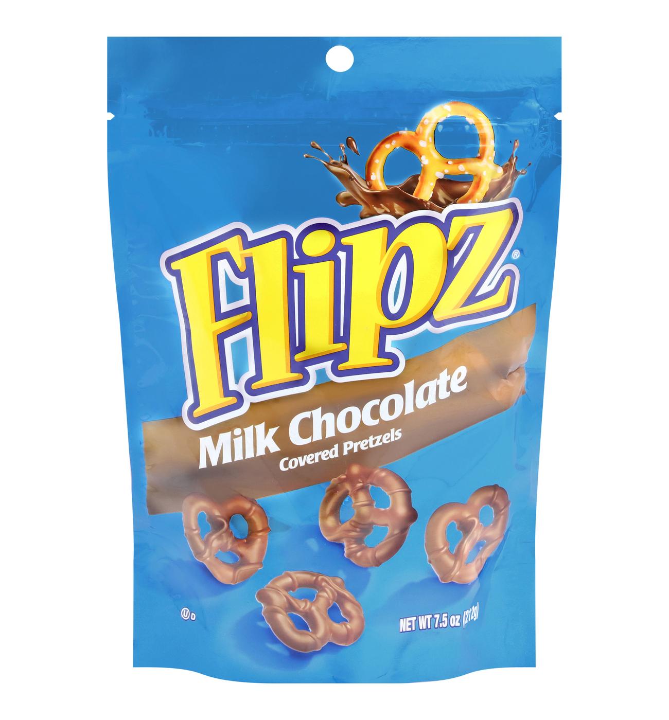 Flipz Milk Chocolate Covered Pretzels; image 1 of 2