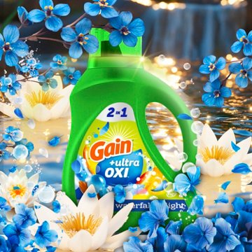 Gain Liquid Laundry Detergent, 61 Loads - Waterfall Delight Scent