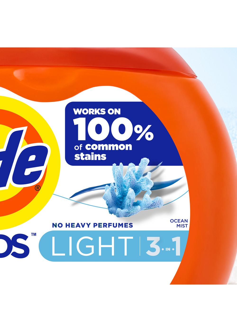 Tide PODS Light Ocean Mist HE Laundry Detergent Pacs; image 3 of 9