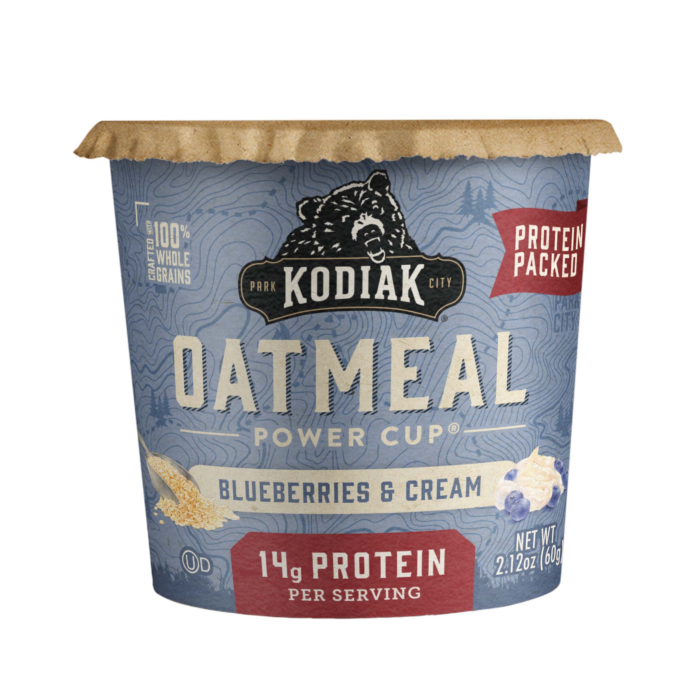 Kodiak Cakes 14g Protein Oatmeal Power Cup Blueberries & Cream Shop