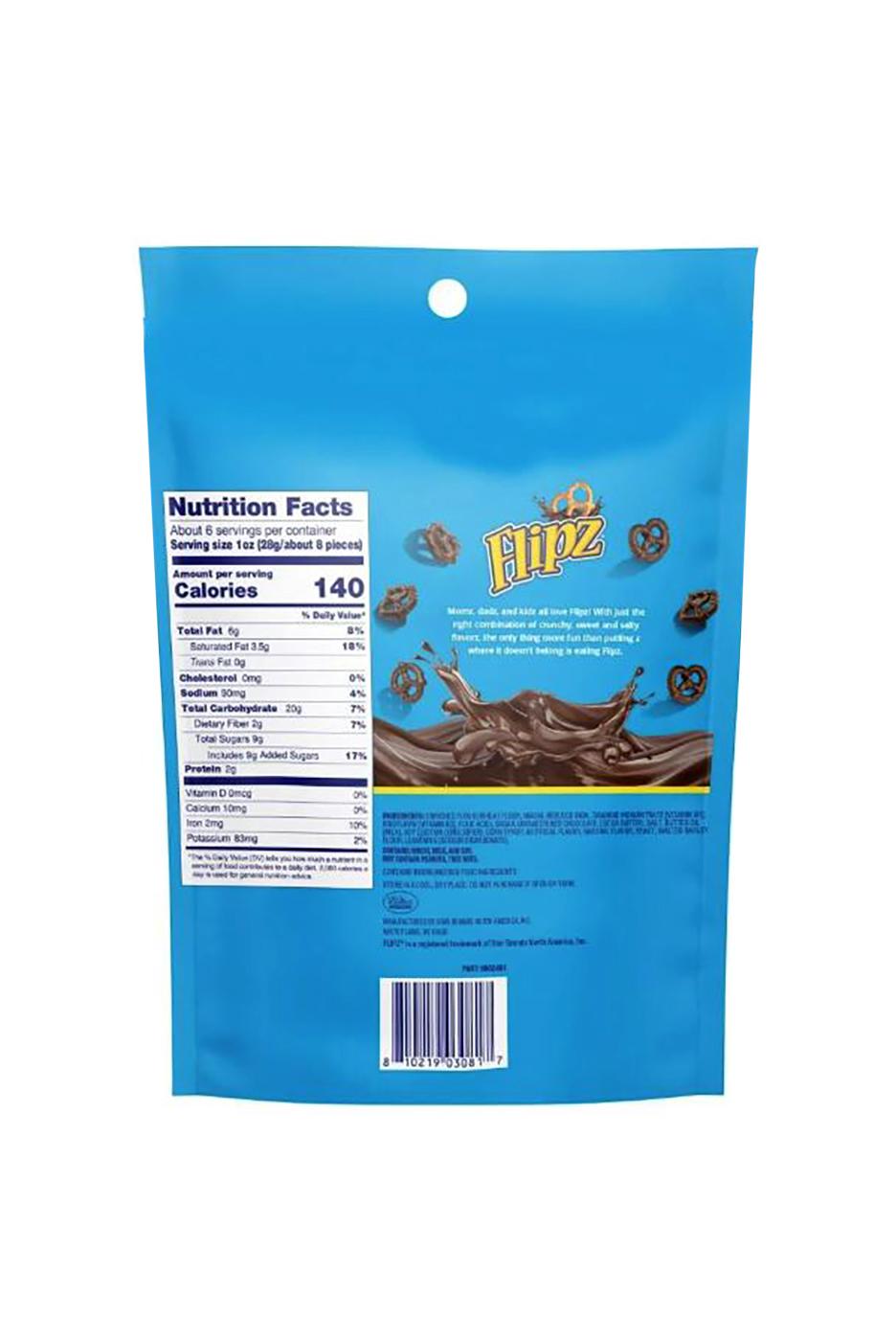 Flipz Dark Chocolate Covered Pretzels; image 2 of 2