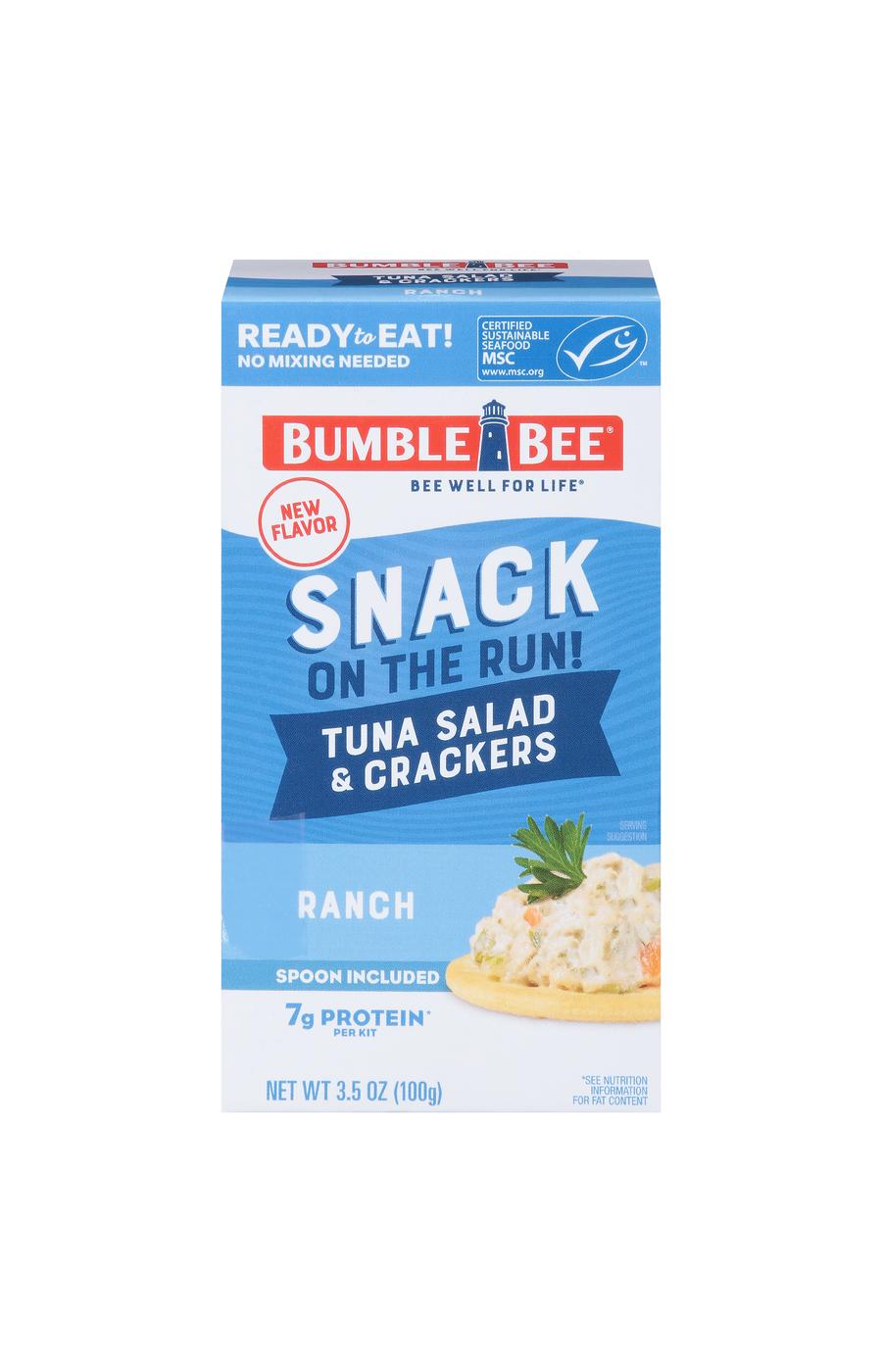 Bumble Bee Snack On the Run Ranch Tuna Salad & Crackers; image 1 of 4