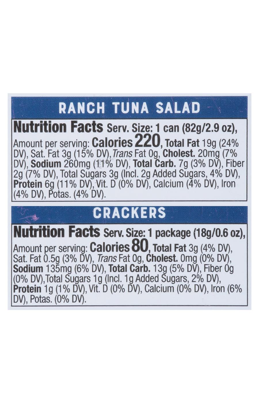 Bumble Bee Snack On the Run Ranch Tuna Salad & Crackers; image 3 of 4