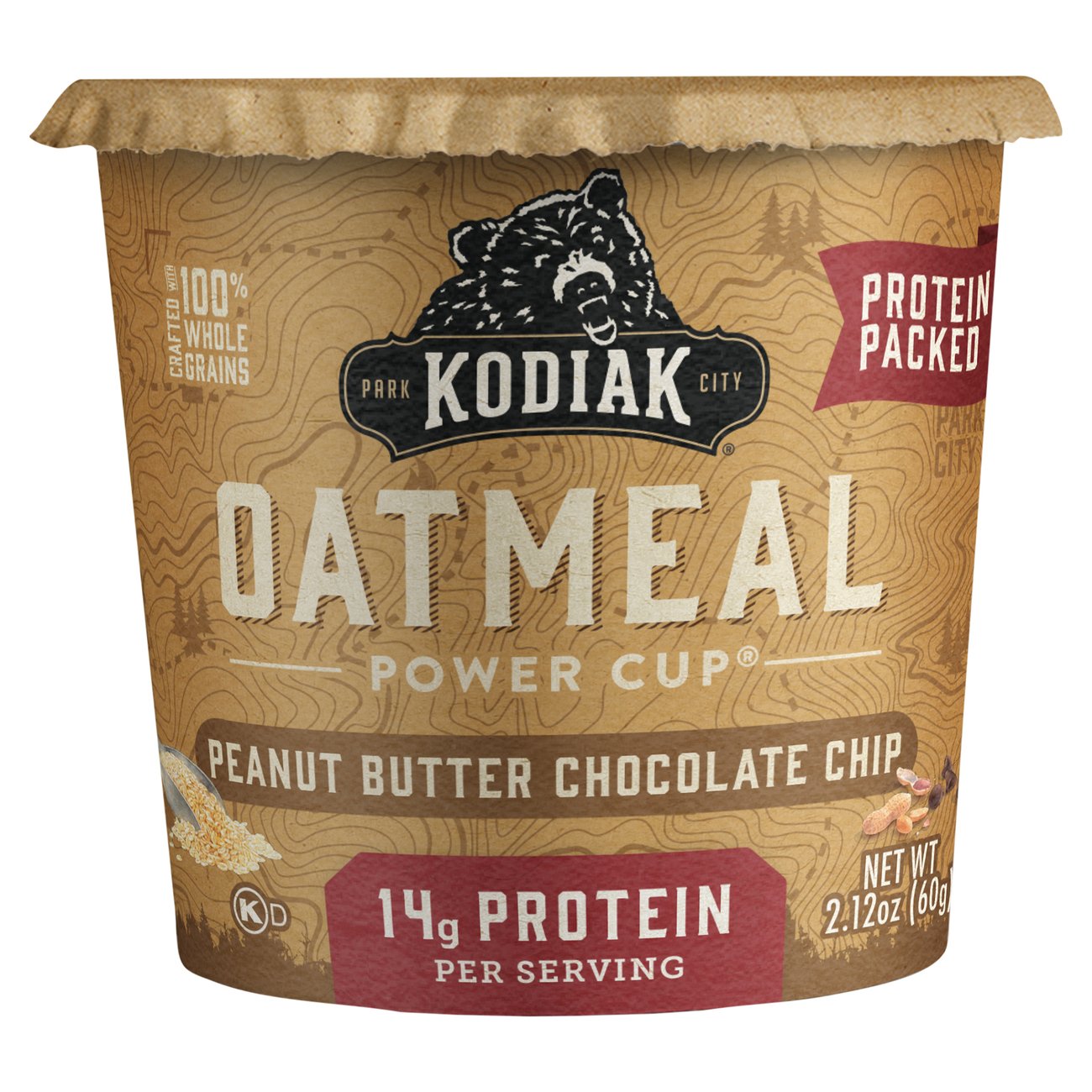 Kodiak Cakes 14g Protein Oatmeal Power Cup Peanut Butter Chocolate