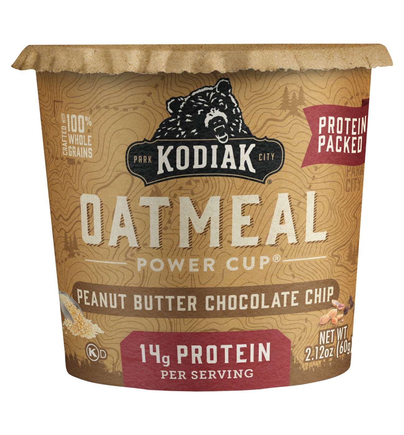 Kodiak 14g Protein Oatmeal Power Cup - Peanut Butter Chocolate Chip; image 1 of 3