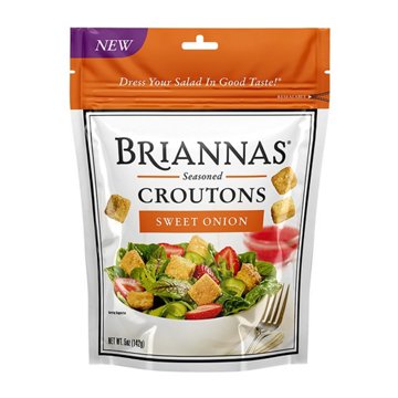 Briannas Sweet Onion Croutons, 5 oz