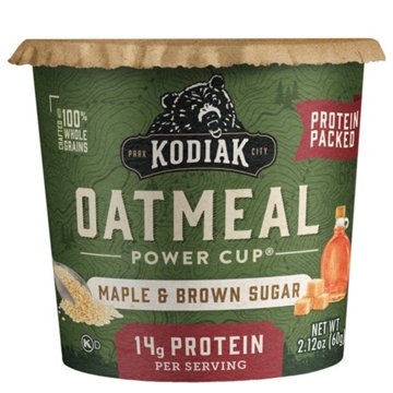 Kodiak 14g Protein Oatmeal Power Cup - Maple & Brown Sugar, 2.12 oz