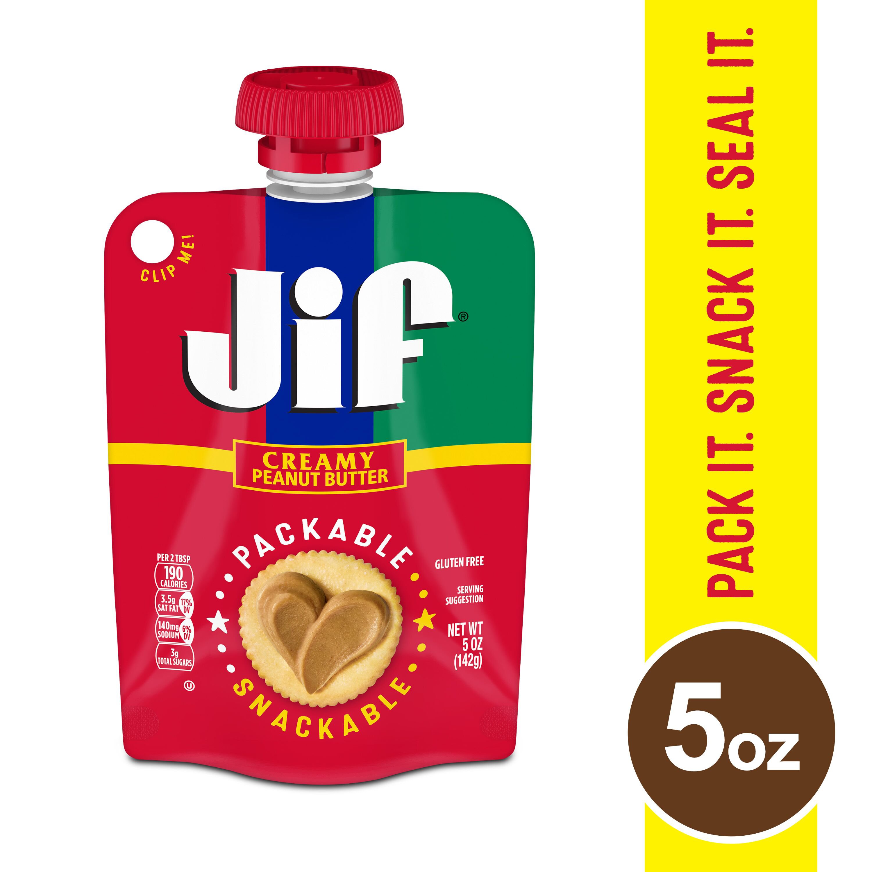 Jif Creamy Peanut Butter Pack & Snack 4 Ct Pouches - Shop Peanut Butter ...