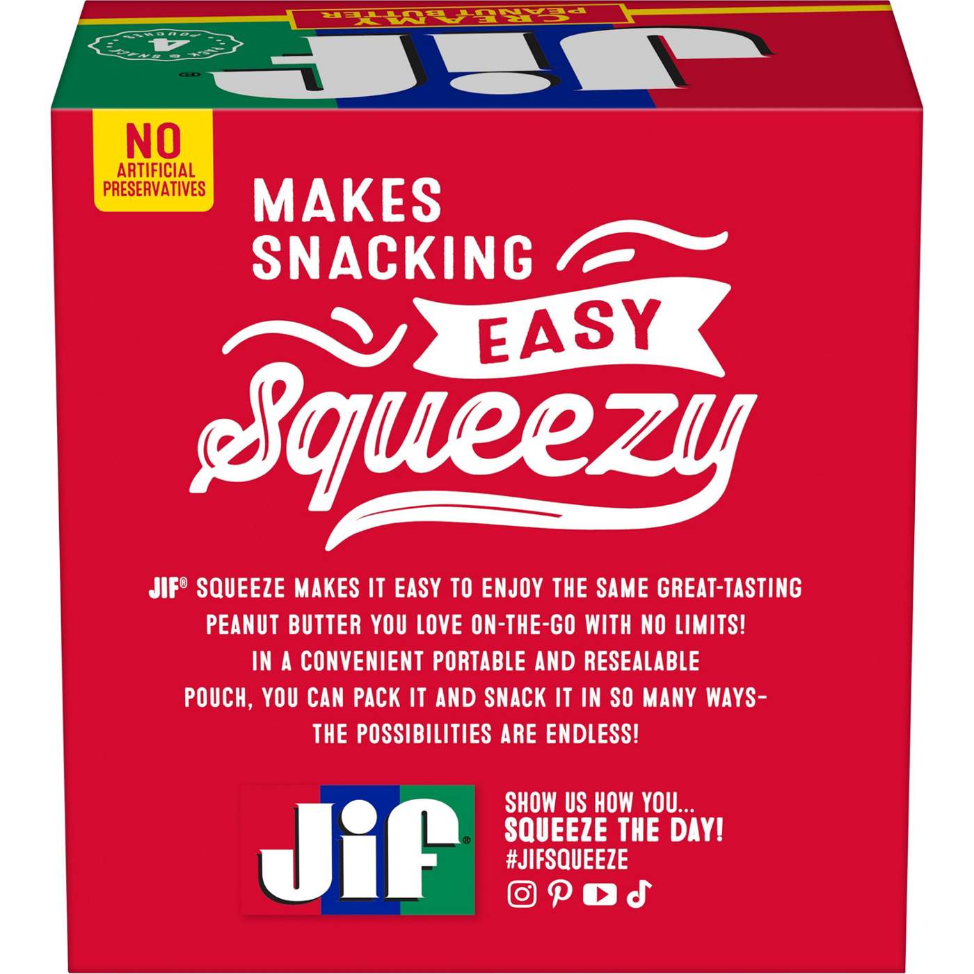 Jif Creamy Peanut Butter Pack & Snack 4 ct Pouches; image 4 of 6