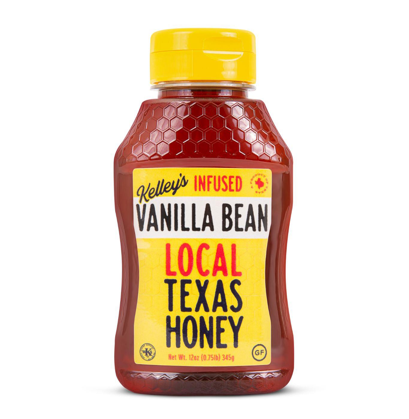 Kelley's Vanilla Bean Infused Local Texas Honey; image 1 of 3