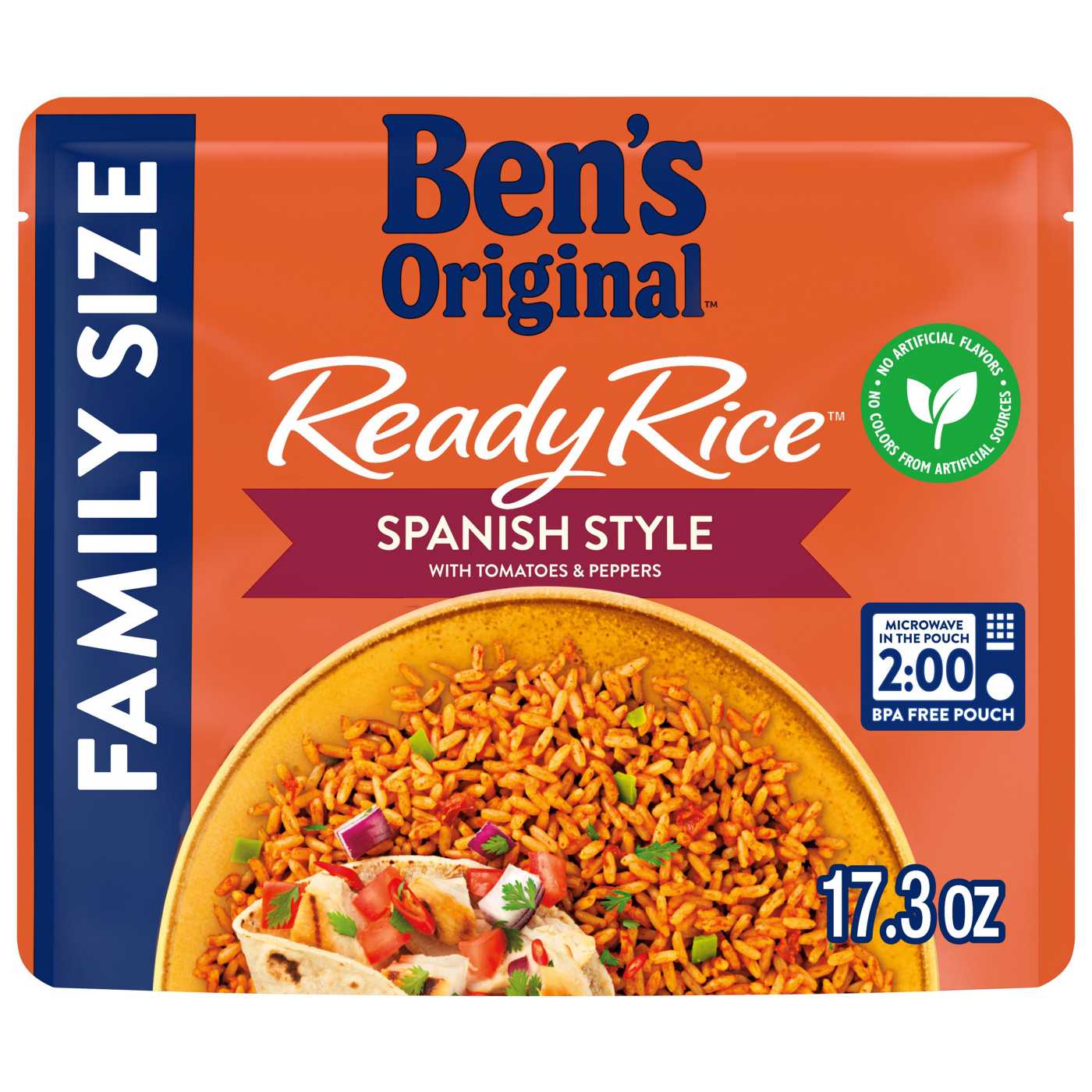 Ben's Original Ready Rice Spanish Style Flavored Family Size Rice; image 1 of 7
