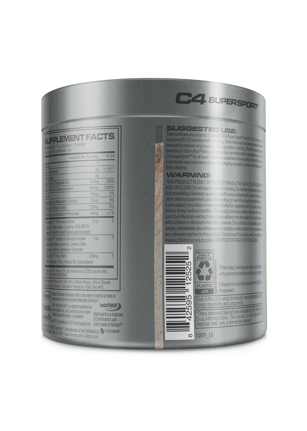 C4 SuperSport PreWorkout Watermelon Shop Diet & fitness at HEB