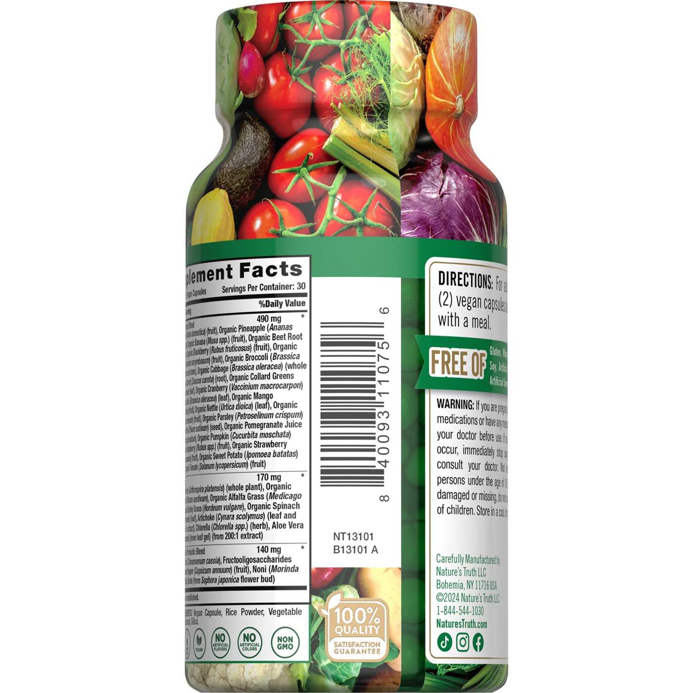 Nature's Truth Daily Fruits & Veggies Capsules; image 4 of 4