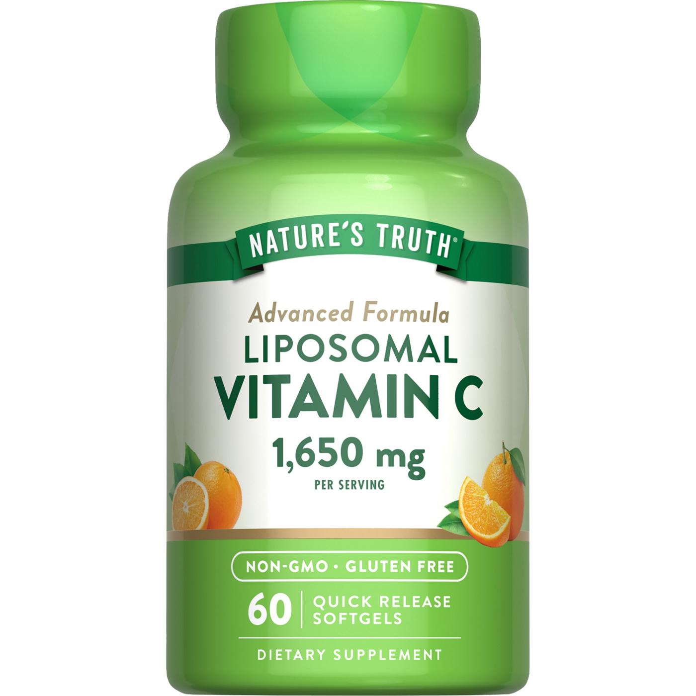 Nature's Truth Liposomal Vitamin C Softgels - 1,650 mg; image 1 of 4