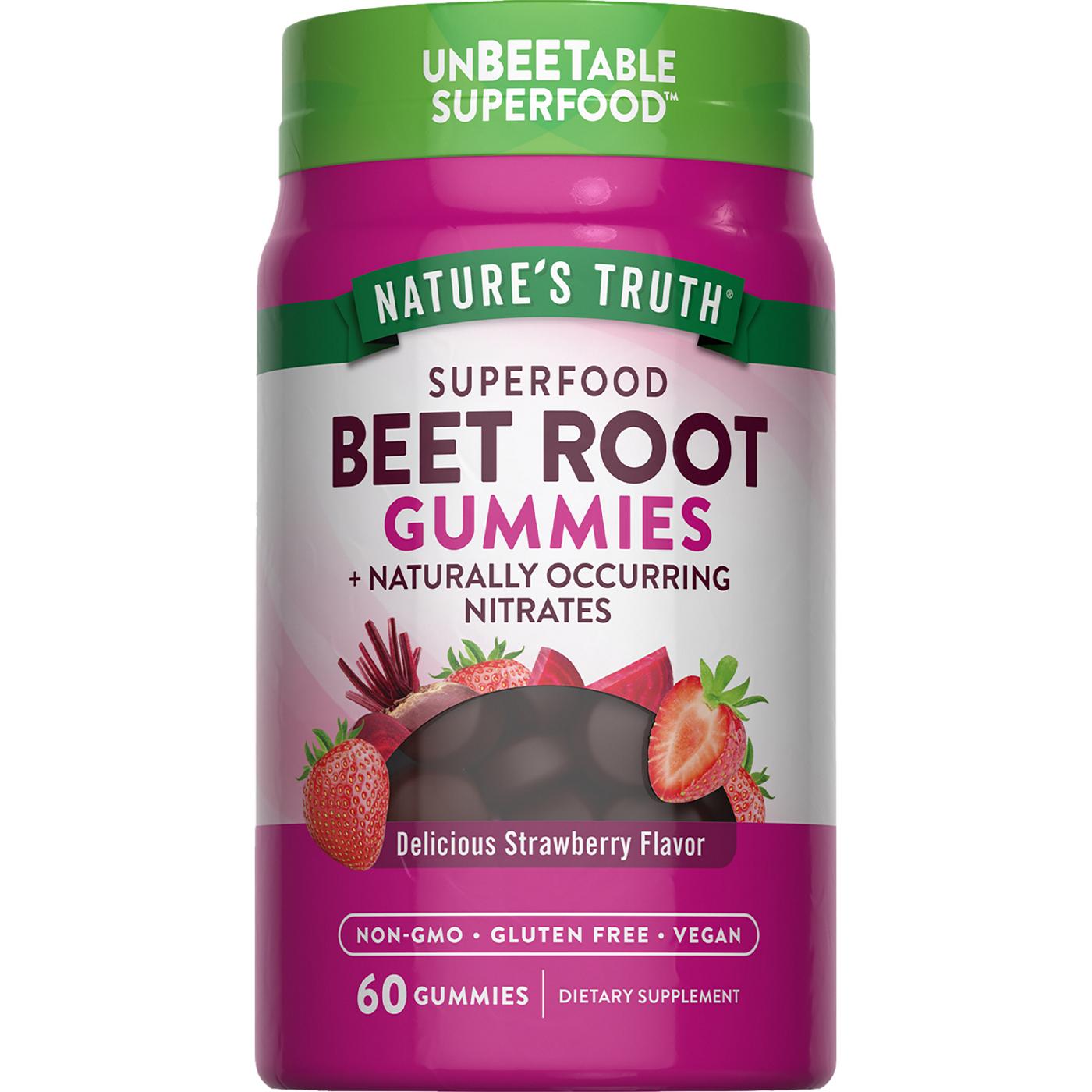 Nature's Truth Beet Root + Black Pepper Gummies; image 1 of 2