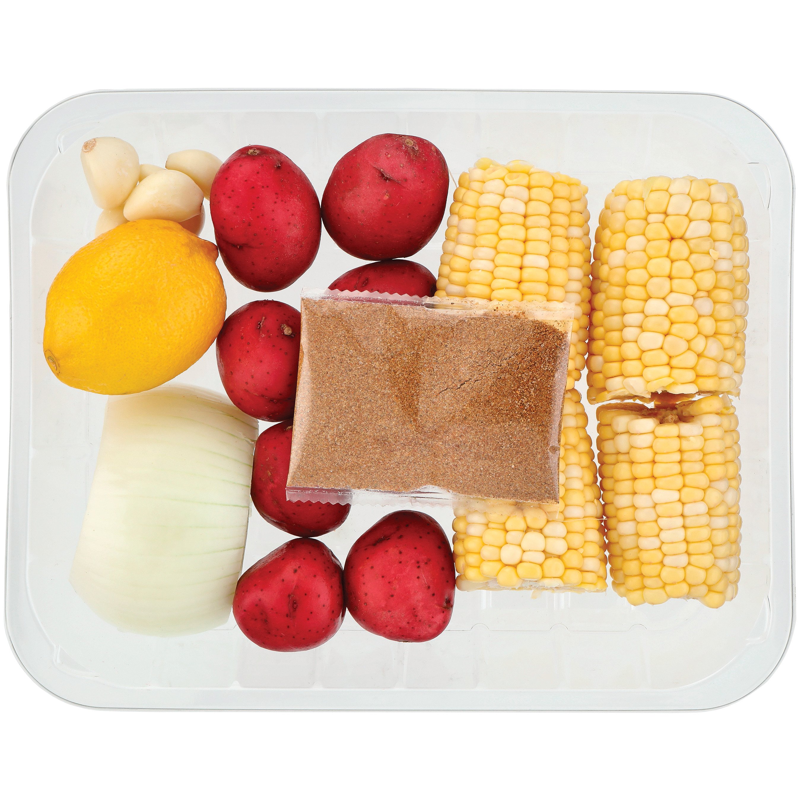 Fresh Seafood Boil Vegetable Kit Corn, Red Potatoes & Onion Shop