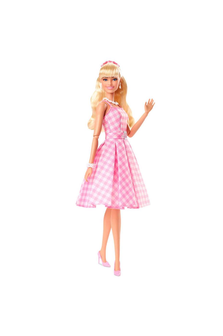 Barbie The Movie Collectible Fashion Doll in Pink Dress; image 2 of 3