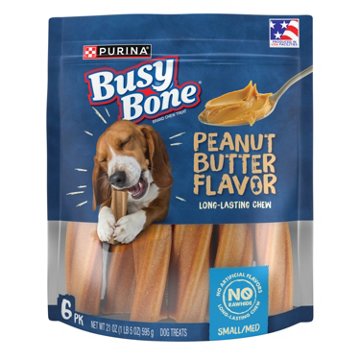 Busy Purina Bone Adult Dog Chew Bone Treats - Peanut Butter, 21 oz