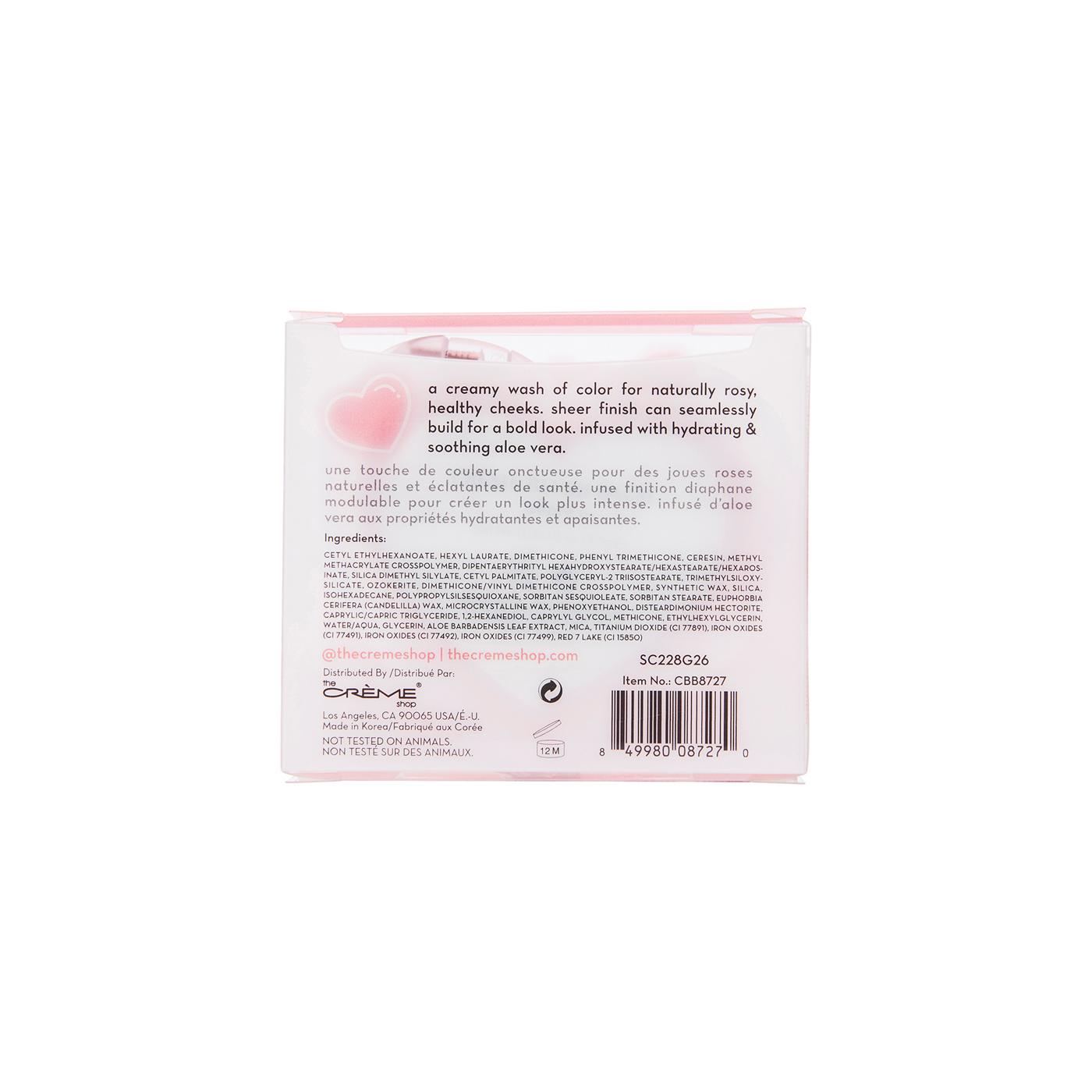 The Crème Shop Creme Blush Balm - Adore U; image 4 of 5