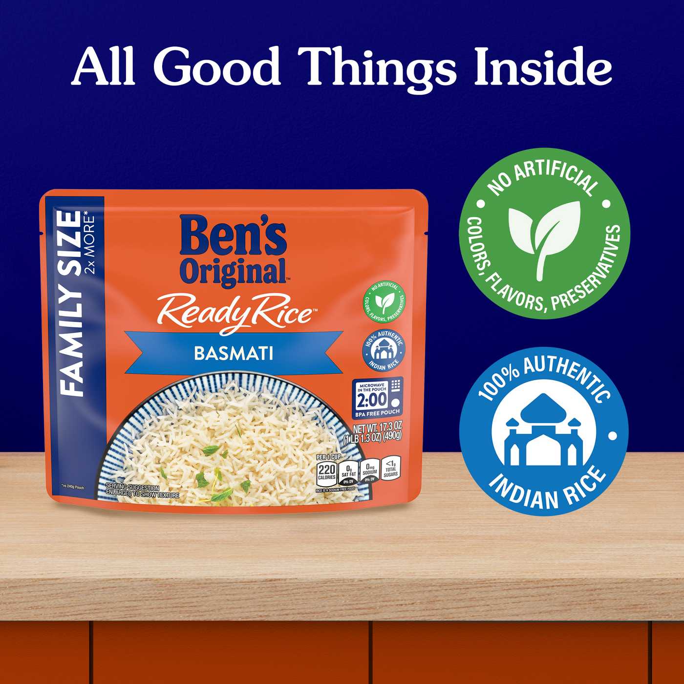 Ben's Original Ready Rice Basmati Family Size Rice; image 5 of 7