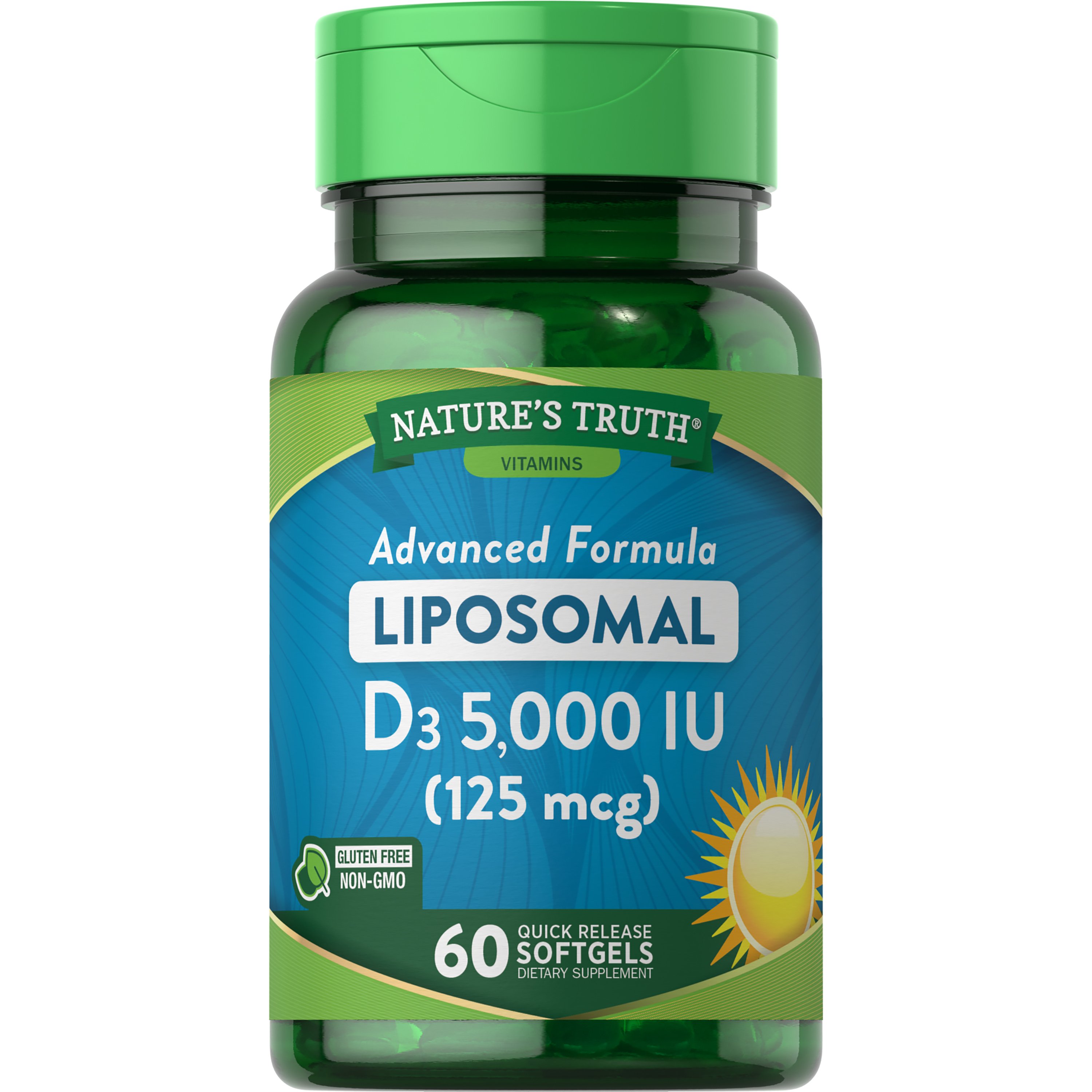 Nature's Truth Liposomal Vitamin D3 Softgels 5,000 IU Shop Vitamins