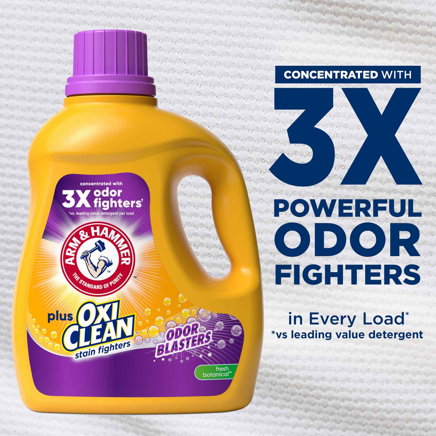 Arm & Hammer Plus OxiClean Odor Blasters HE Liquid Laundry Detergent, 77 Loads - Fresh Botanical; image 11 of 13