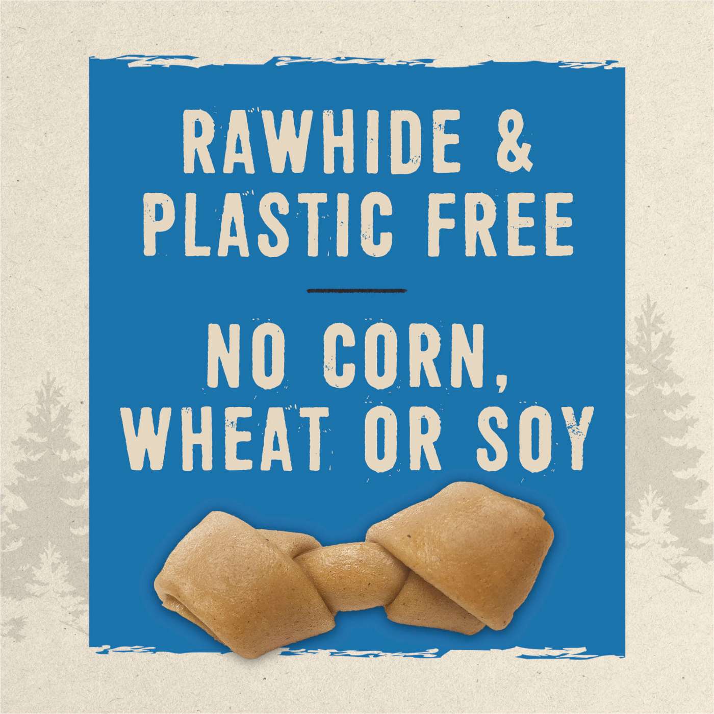 Prime Purina Prime Bones Mini Knotted Chews Rawhide Free, Natural Dog