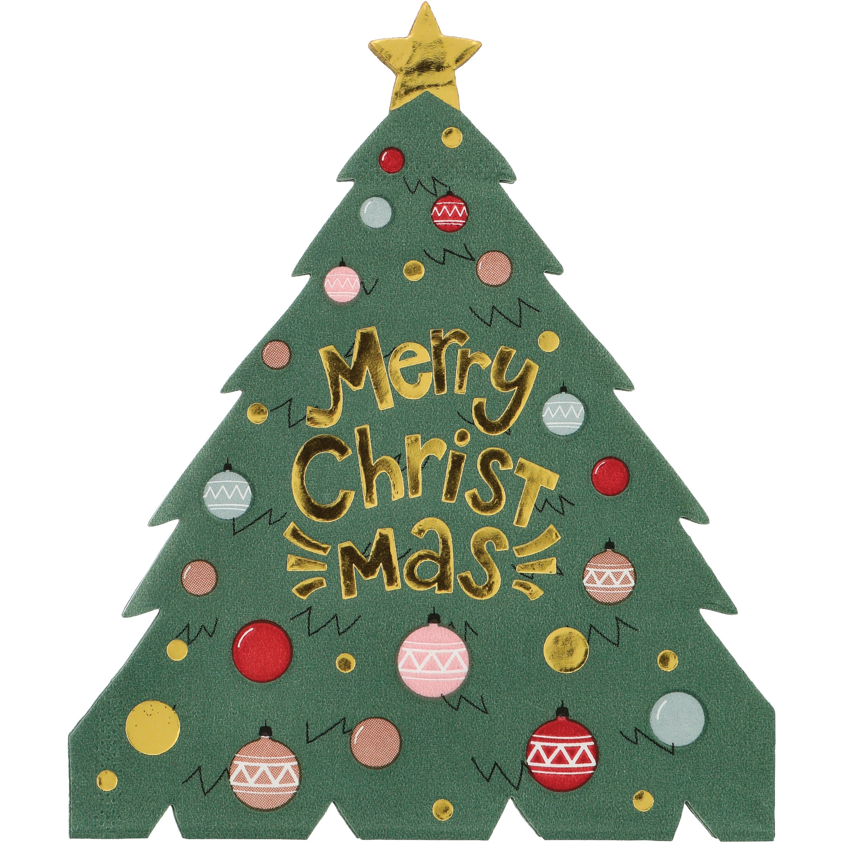 Destination Holiday Christmas Tree Shaped Napkins - Shop Party decor at ...