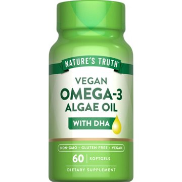 Nature's Truth Vegan Omega-3 Algae Oil & DHA Softgels