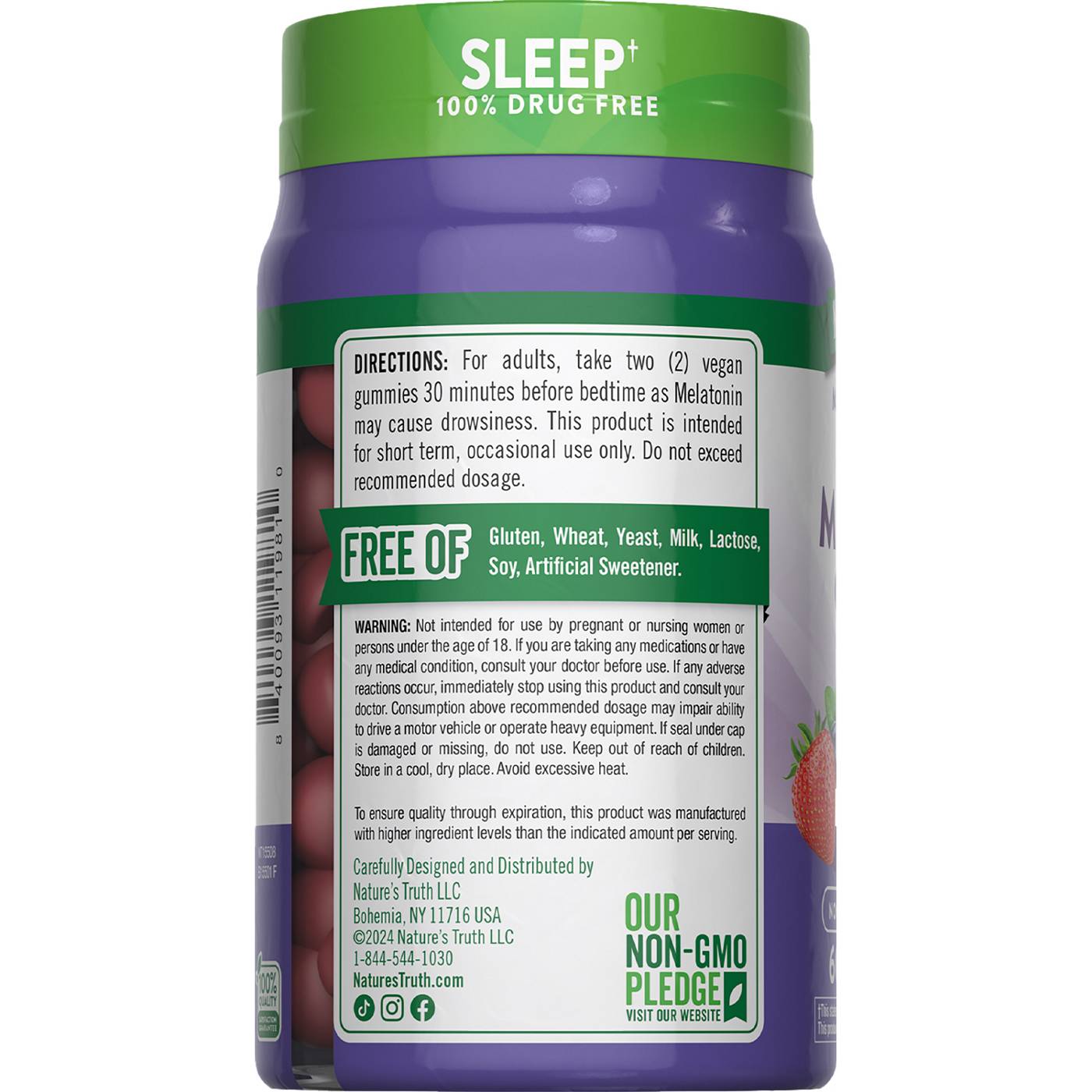 Nature's Truth Melatonin 12 mg Gummies - Mixed Berry; image 3 of 4