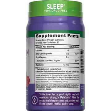 Nature's Truth Maximum Strength Sleep Melatonin 12mg Gummies - Mixed Berry