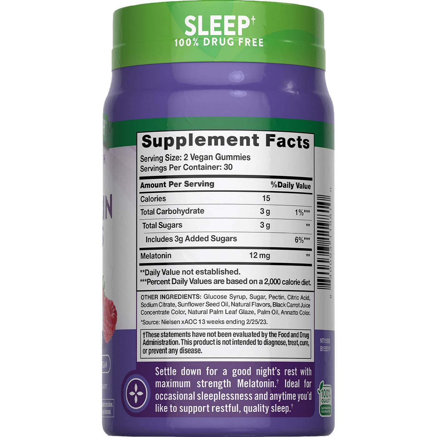 Nature's Truth Melatonin 12 mg Gummies - Mixed Berry; image 4 of 4