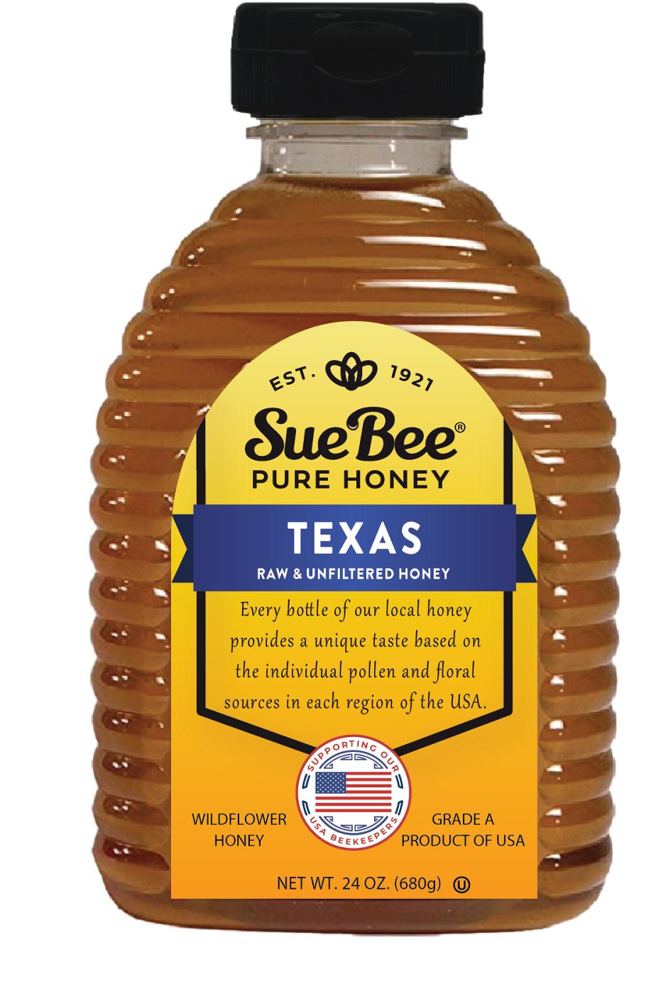 Sue Bee Raw & Unfiltered Texas Wildflower Honey; image 1 of 2
