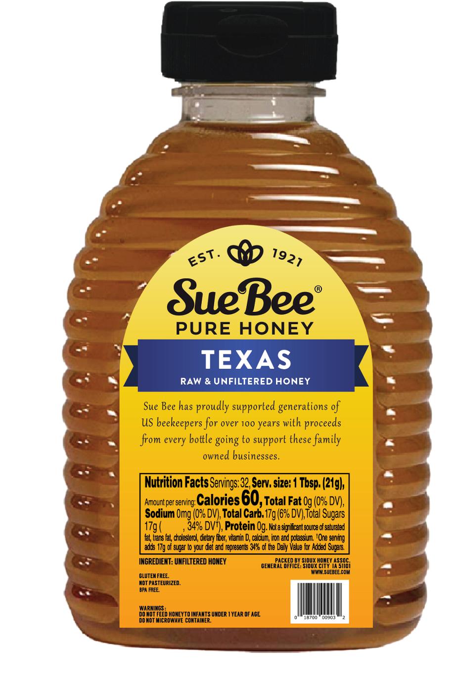 Sue Bee Raw & Unfiltered Texas Wildflower Honey; image 2 of 2