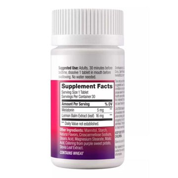 OLLY Extra Strength Sleep Melatonin & Lemon Balm 5mg Tablets - Strawberry