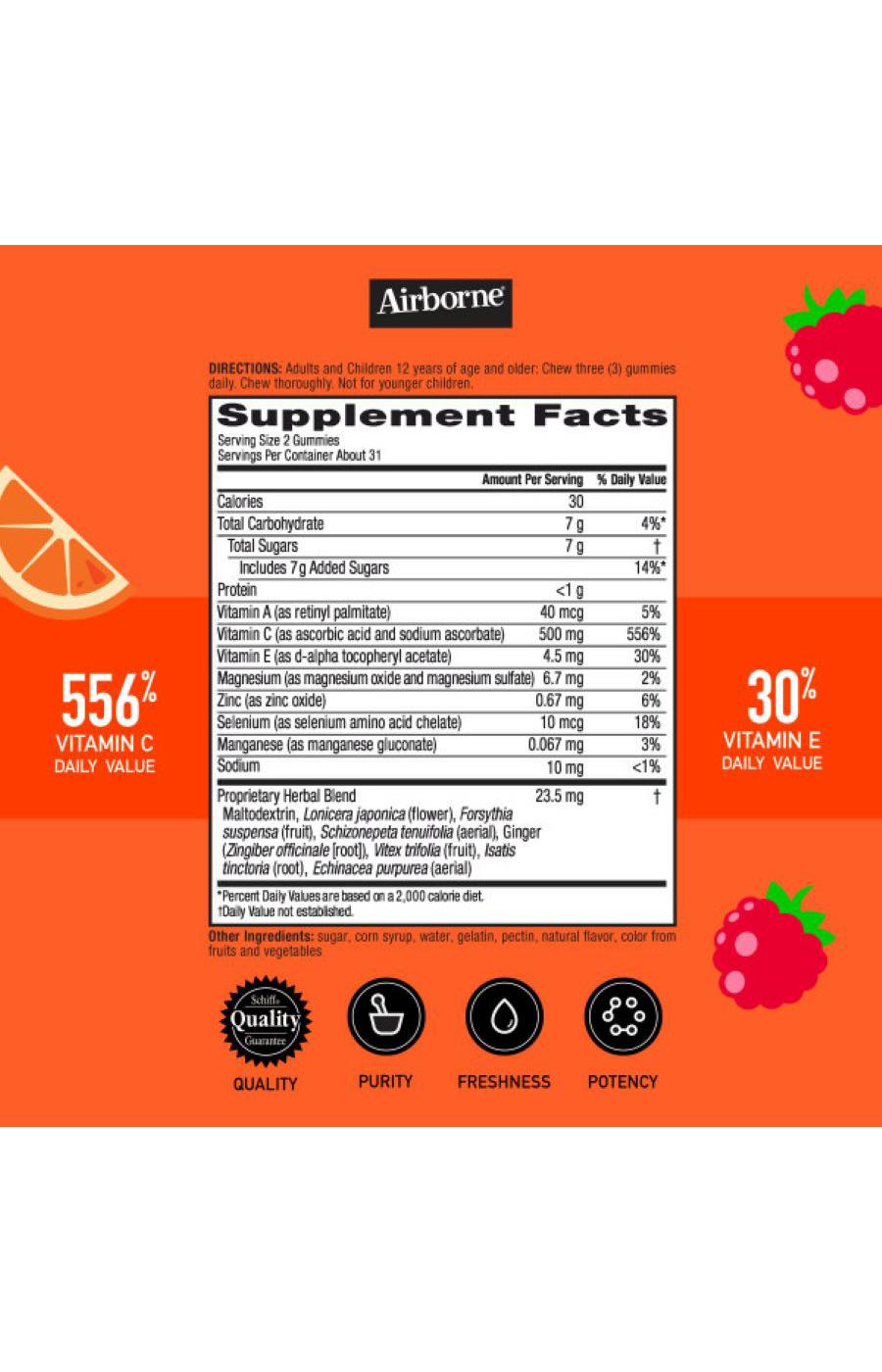 Airborne Kids Assorted Fruit Flavored Gummies; image 4 of 4