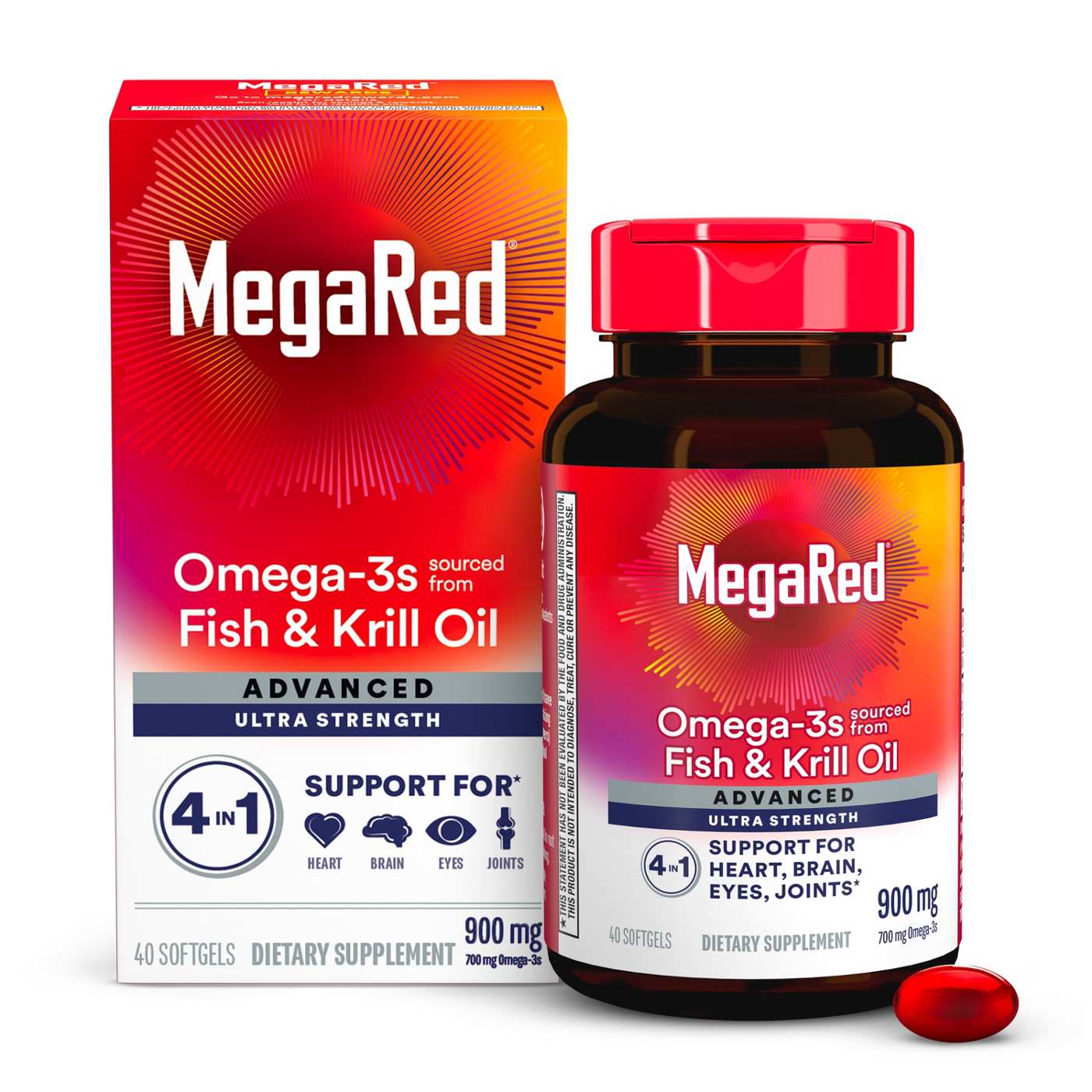 MegaRed Advanced 4 In 1 Omega-3 Softgels; image 1 of 8